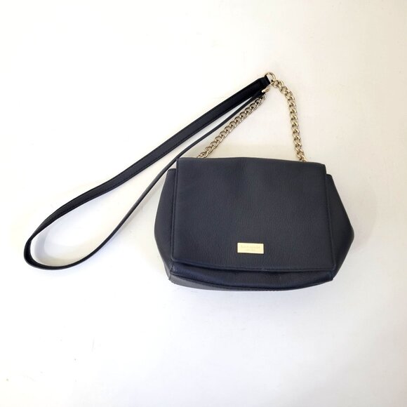 Kate Spade Briar Lane Emelyn Black Cross Body Purse Black Pebbled Leather - Picture 1 of 5